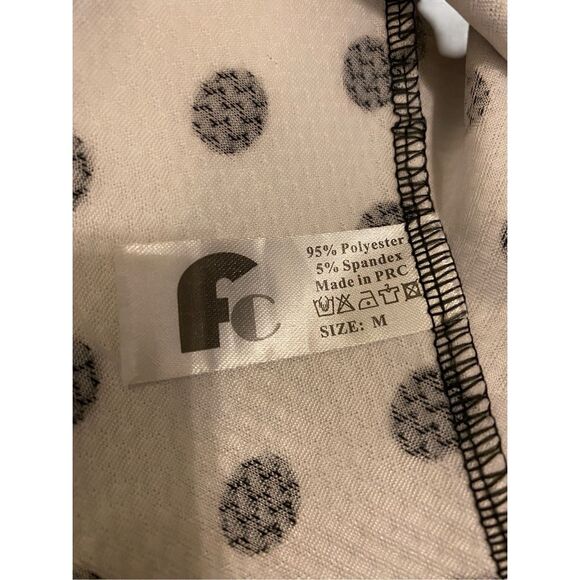 Fc Juniors Polka Dot Dress Formal PinUp Cutout Padded Holiday Wedding Sundress - Picture 7 of 11